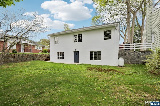 8 Oak St, Netcong Borough, NJ 07857 - back of house with stucco siding