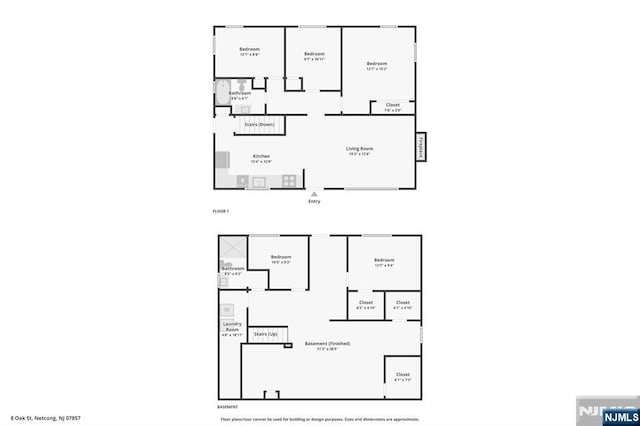 8 Oak St, Netcong Borough, NJ 07857 - home floor plan