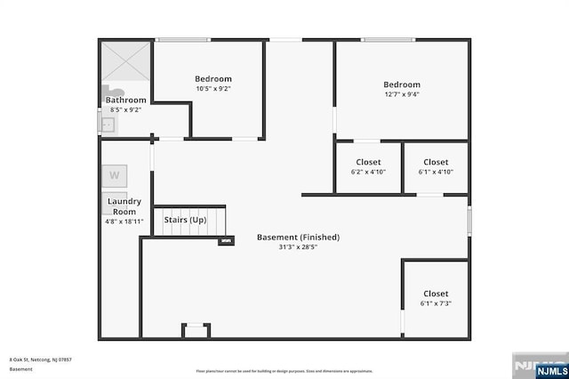 8 Oak St, Netcong Borough, NJ 07857 - room layout