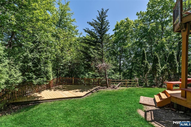 81 Columbus Ave, Totowa, NJ 07512 - view of yard featuring a deck