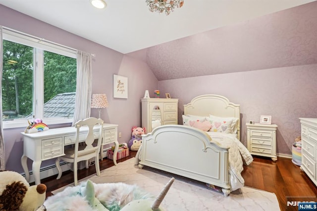 31 Bourbon St, Wayne, NJ 07470 - bedroom with vaulted ceiling, wood finished floors, multiple windows, and recessed lighting