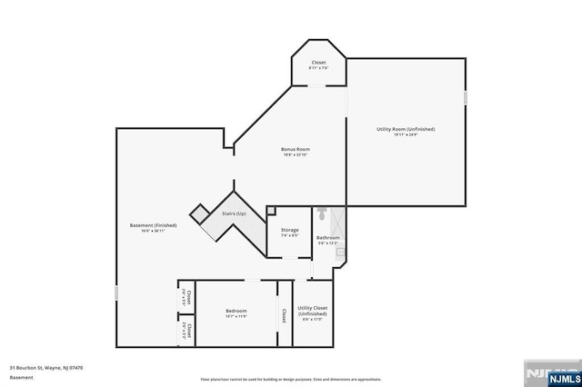 31 Bourbon St, Wayne, NJ 07470 - room layout