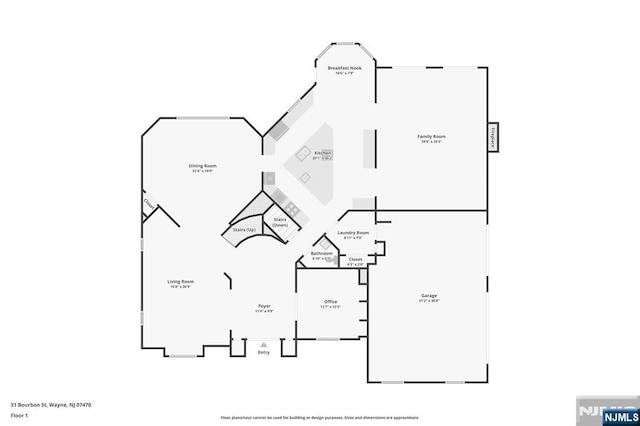 31 Bourbon St, Wayne, NJ 07470 - home floor plan