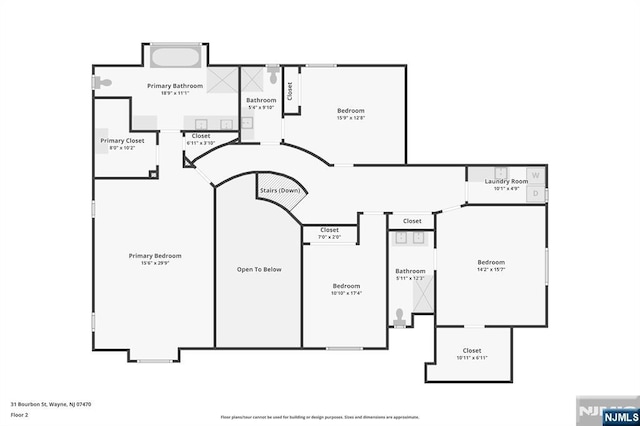 31 Bourbon St, Wayne, NJ 07470 - room layout