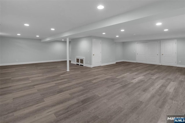 27 Tecumseh Trl, Oakland, NJ 07436 - finished below grade area featuring recessed lighting, baseboards, and wood finished floors
