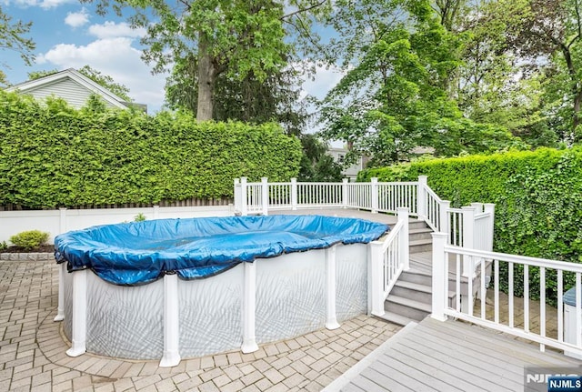 247 Wayne Ave, River Edge, NJ 07661 - view of pool featuring stairs and a deck