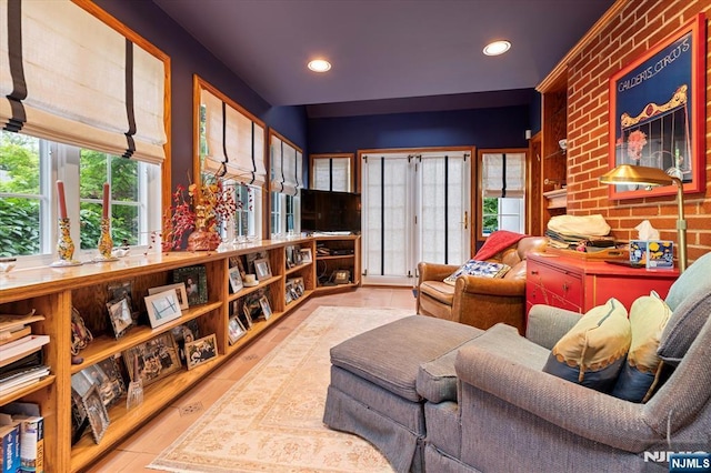 747 Mildred St, Teaneck, NJ 07666 - sitting room with recessed lighting and wood finished floors