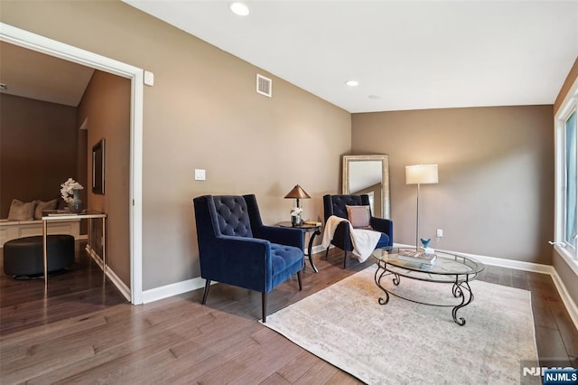 15 Fred St, Old Tappan, NJ 07675 - sitting room with wood finished floors, baseboards, and recessed lighting
