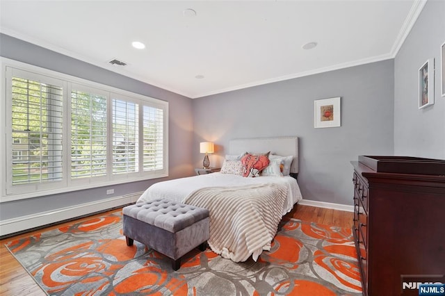 15 Fred St, Old Tappan, NJ 07675 - bedroom featuring wood finished floors, ornamental molding, baseboards, and recessed lighting