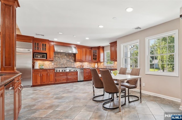 15 Fred St, Old Tappan, NJ 07675 - dining room with recessed lighting, baseboards, and light tile patterned flooring