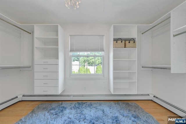 248 Camden St, Oradell, NJ 07649 - spacious closet with wood finished floors and baseboard heating