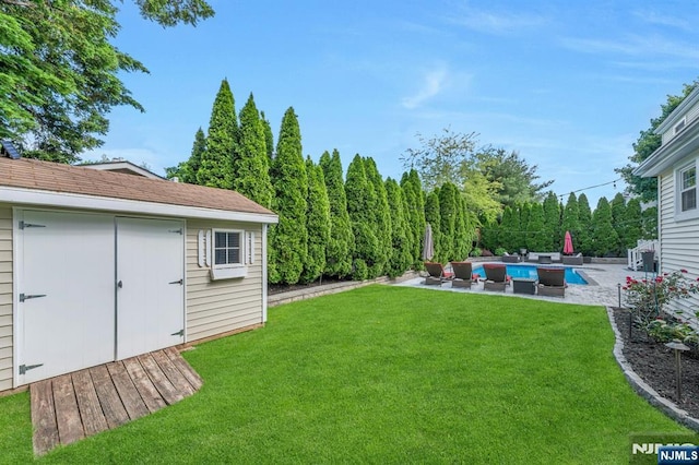 248 Camden St, Oradell, NJ 07649 - view of green lawn with a patio area and an outdoor hangout area