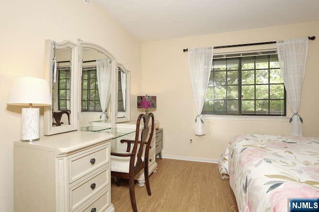 103 Mark Twain Way, Mahwah, NJ 07430 - bedroom with light wood-style flooring, baseboards, a desk, and access to outside
