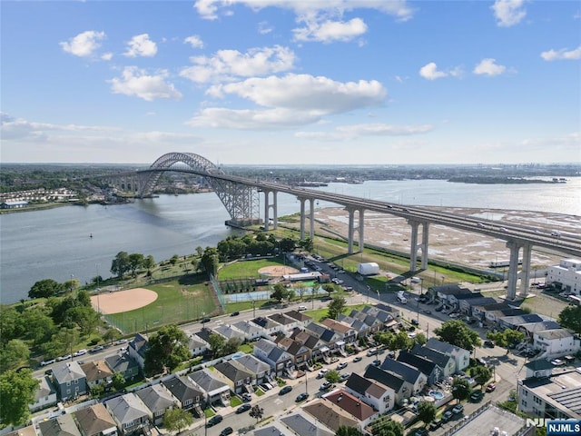 133 4th St, Bayonne, NJ 07002 - view of property location with a notable bridge and a large body of water