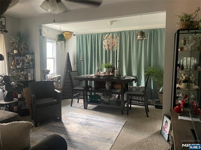 67-69 Garret St, Paterson, NJ 07501 - living area with carpet floors and a ceiling fan