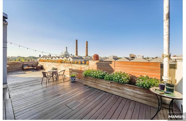 167 Wayne St Unit 407, Jersey City, NJ 07302 - deck featuring outdoor dining space