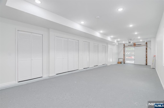 85 Myrtle Ave, Jersey City, NJ 07305 - garage with recessed lighting and baseboards