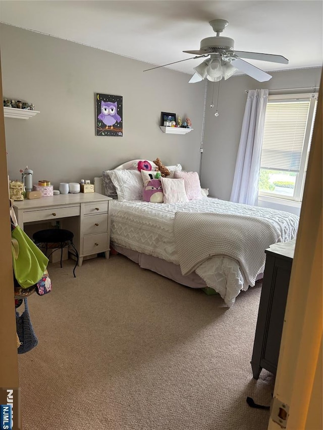 32 Northgate, Wanaque, NJ 07465 - bedroom featuring light colored carpet and a ceiling fan