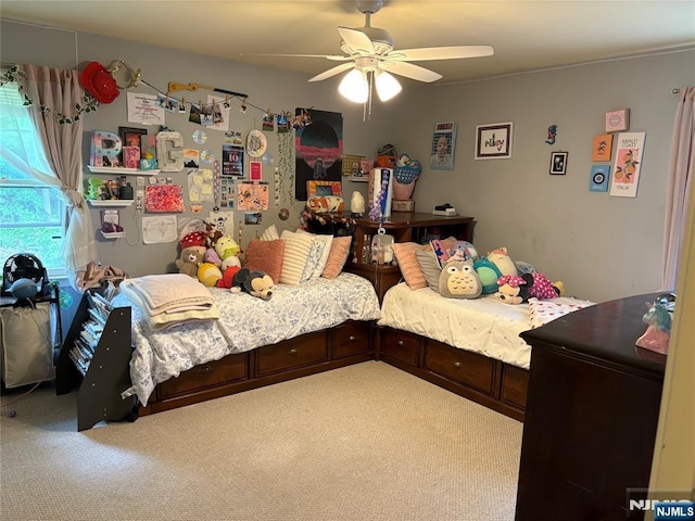 32 Northgate, Wanaque, NJ 07465 - carpeted bedroom with a ceiling fan