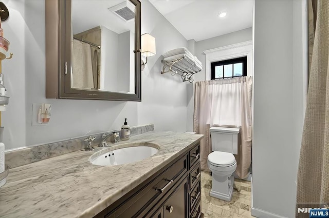 246 Park Ave, Allendale, NJ 07401 - full bathroom with vanity and toilet