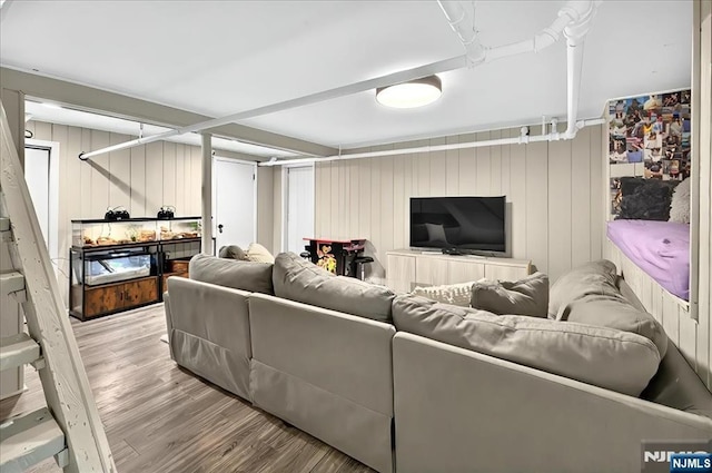 246 Park Ave, Allendale, NJ 07401 - living area featuring wood finished floors