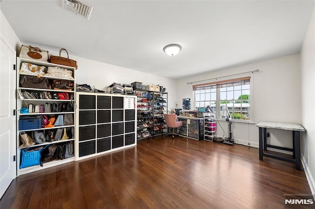 270 Grand Ave Unit 4E, Palisades Park, NJ 07650 - miscellaneous room featuring wood finished floors and an office area