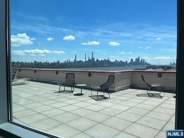 615 Hudson Park, Edgewater, NJ 07020 - view of patio / terrace featuring a skyline view