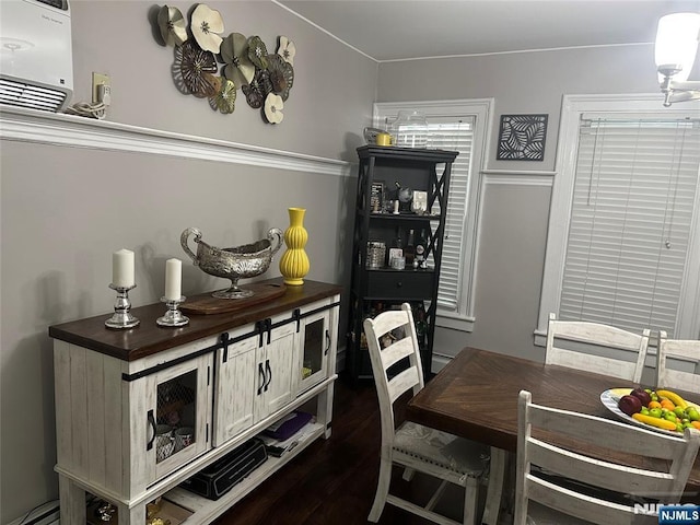 140 Oak St, Paterson, NJ 07501 - dining space with dark wood-type flooring