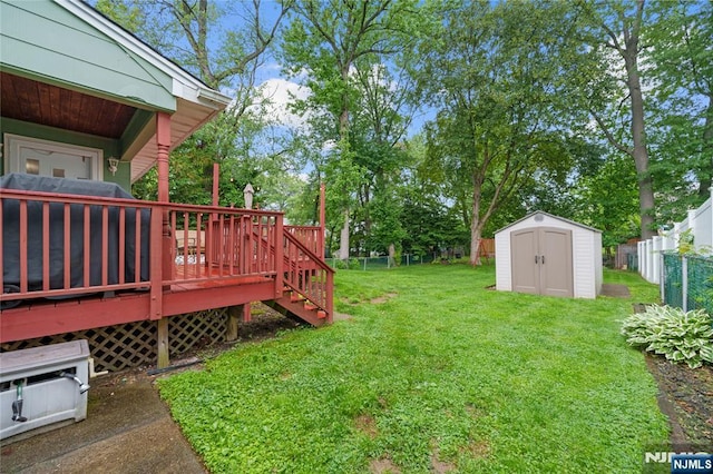 18 Cadmus St, Nutley, NJ 07110 - view of yard featuring a wooden deck