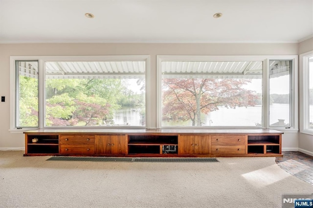 60 Leach Dr, Bloomingdale, NJ 07403 - unfurnished room featuring carpet floors, baseboards, plenty of natural light, and crown molding