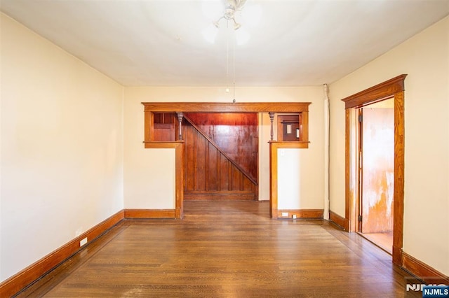 65 Byrne St, Hackensack, NJ 07601 - unfurnished room featuring wood finished floors and baseboards