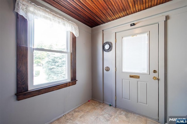65 Byrne St, Hackensack, NJ 07601 - doorway featuring wooden ceiling