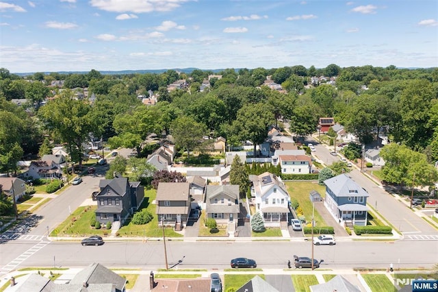 65 Byrne St, Hackensack, NJ 07601 - aerial view of residential area with a tree filled landscape