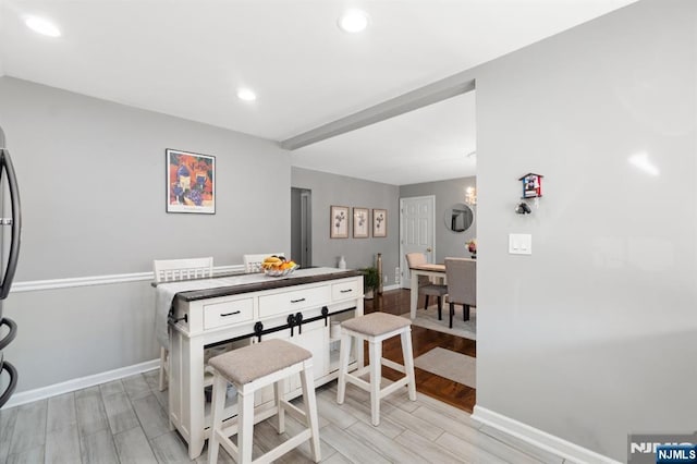 97 Avenue Ave, Lodi, NJ 07644 - dining space with wood finish floors, baseboards, and recessed lighting