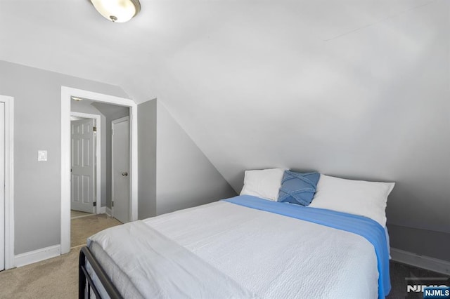 97 Avenue Ave, Lodi, NJ 07644 - bedroom featuring carpet, vaulted ceiling, and baseboards