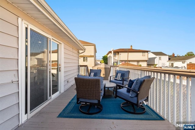 97 Avenue Ave, Lodi, NJ 07644 - wooden terrace with a residential view