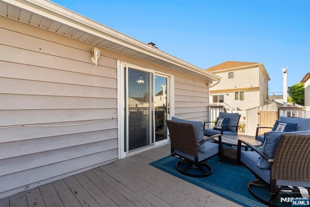 97 Avenue Ave, Lodi, NJ 07644 - view of wooden terrace