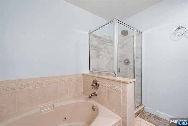 41 Lydia Dr Unit 41, West New York, NJ 07093 - full bathroom featuring a stall shower and a tub with jets
