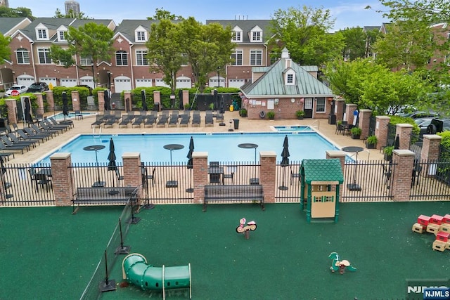 41 Lydia Dr Unit 41, West New York, NJ 07093 - community pool featuring a patio area