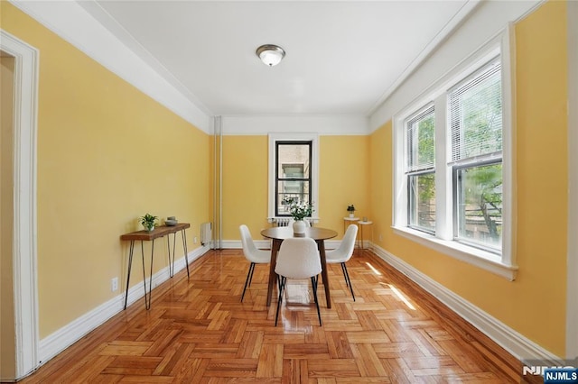 50 Reservoir Ave Unit 201, Jersey City, NJ 07307 - dining space with baseboards