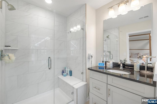 83 Landmark Ln, Fair Lawn, NJ 07410 - ensuite bathroom featuring vanity and a shower stall
