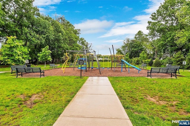 83 Landmark Ln, Fair Lawn, NJ 07410 - community jungle gym with a yard