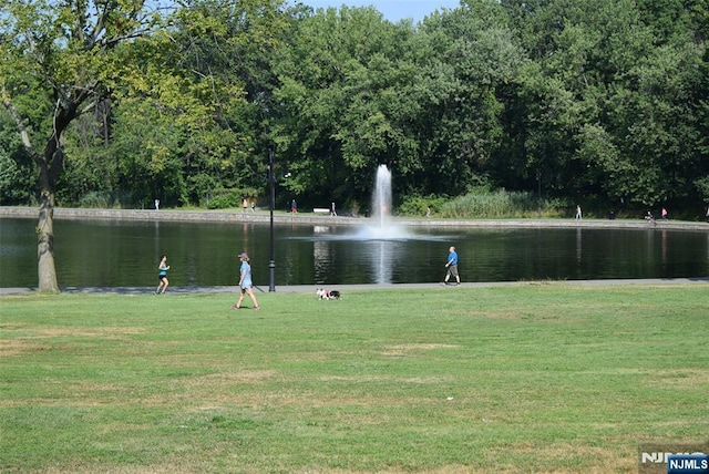9060 Palisade Unit 612, North Bergen, NJ 07047 - surrounding community featuring a water view and a lawn