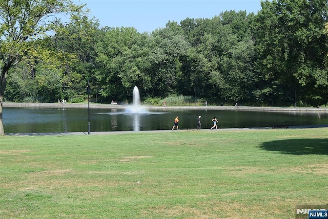 9060 Palisade Unit 612, North Bergen, NJ 07047 - view of home's community with a water view and a yard