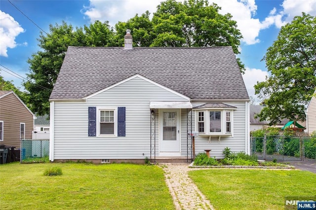 57 Burnside, Wanaque, NJ 07420 - bungalow-style house with a shingled roof and a chimney