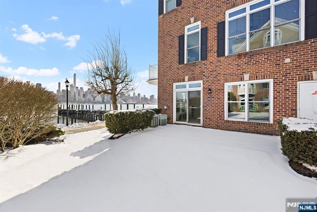 443 Albany Ct Unit 443, West New York, NJ 07093 - view of snow covered patio