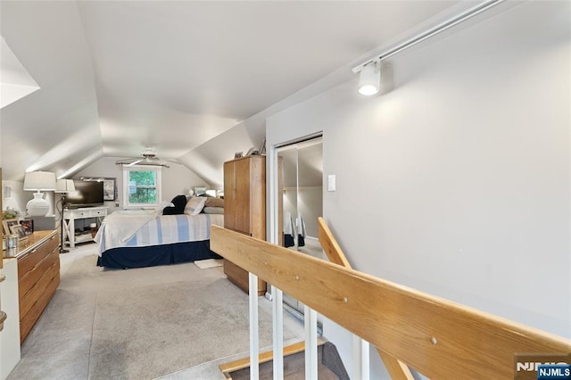 33 Irwin Pl, Bloomfield, NJ 07003 - bedroom with light colored carpet and lofted ceiling