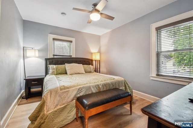 24 Willet, Bloomfield, NJ 07003 - bedroom with wood finished floors, baseboards, and ceiling fan