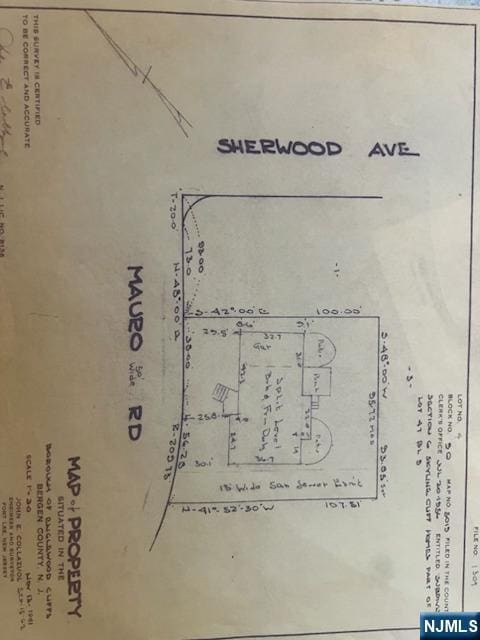 379 Mauro Rd, Englewood Cliffs, NJ 07632 - survey map / technical document