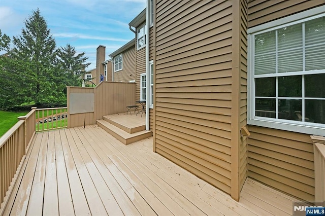 54 Hunter Rd, North Haledon, NJ 07508 - view of wooden deck
